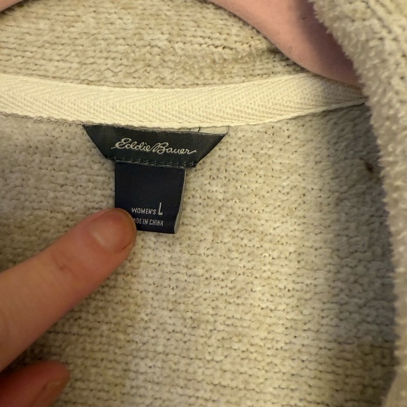 Eddie Bauer Women’s Full Zip Sweater Jacket Size Large - Picture 4 of 6